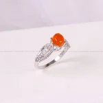 انگشتر عقیق زنانه کد 4980