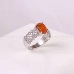 انگشتر عقیق زنانه کد 4982