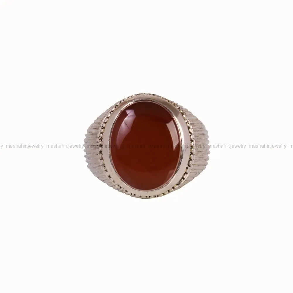 انگشتر عقیق یمن مردانه کد 5111