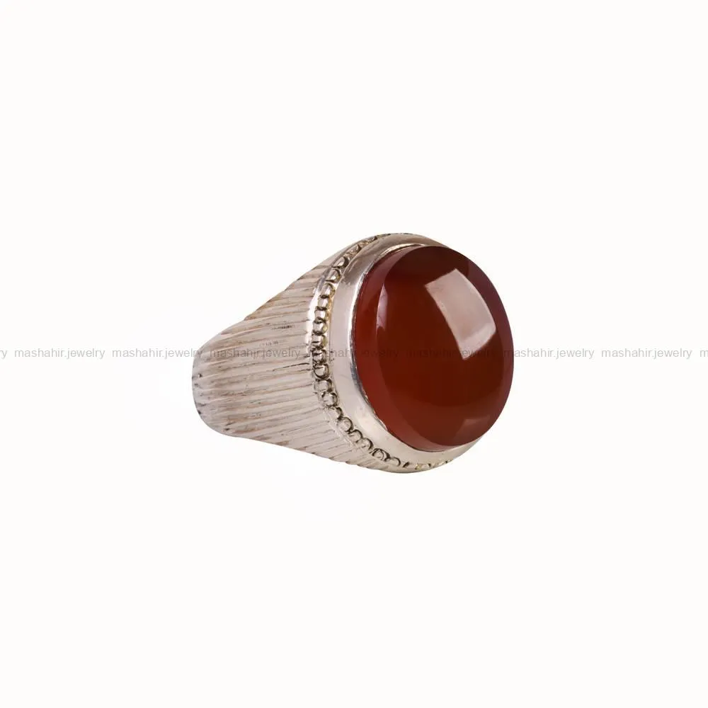 انگشتر عقیق یمن مردانه کد 5111