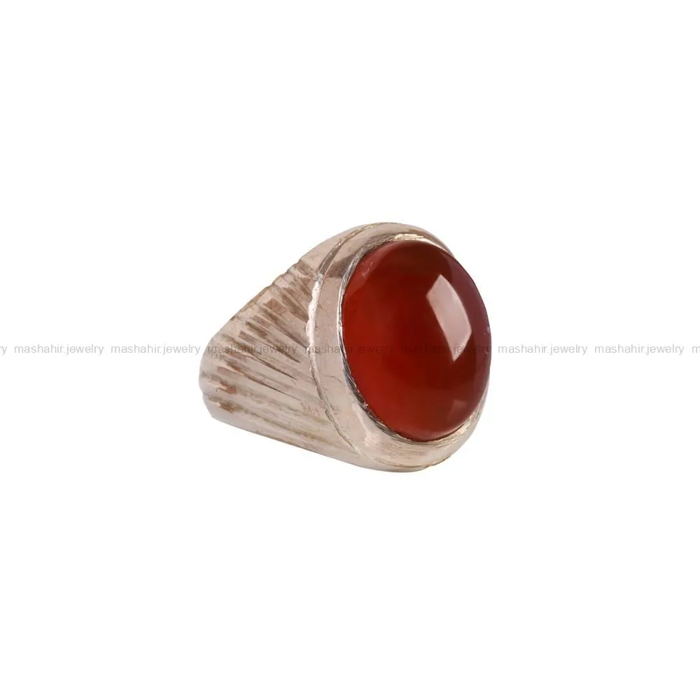 انگشتر عقیق یمن مردانه کد 5113