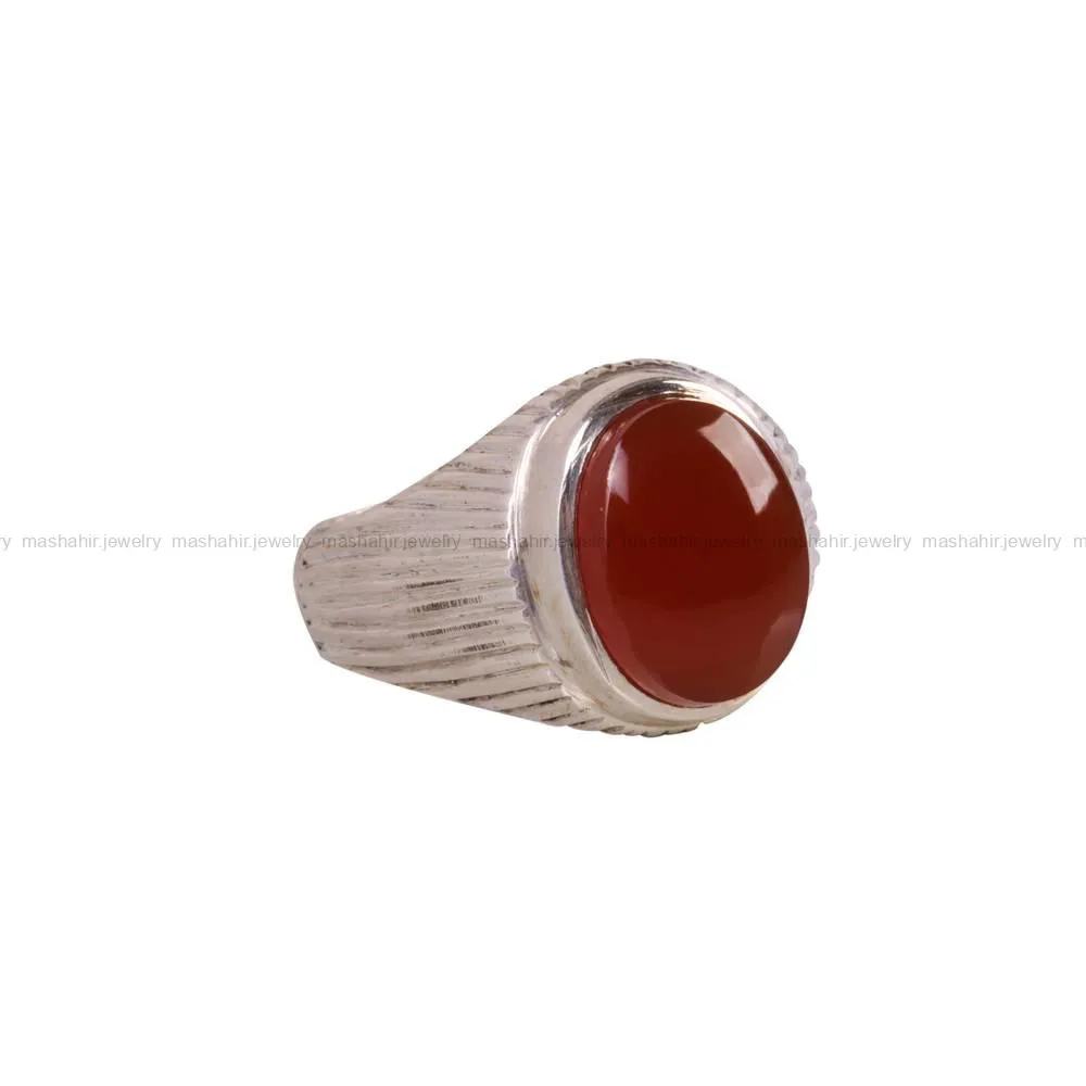 انگشتر عقیق یمن مردانه کد 5135