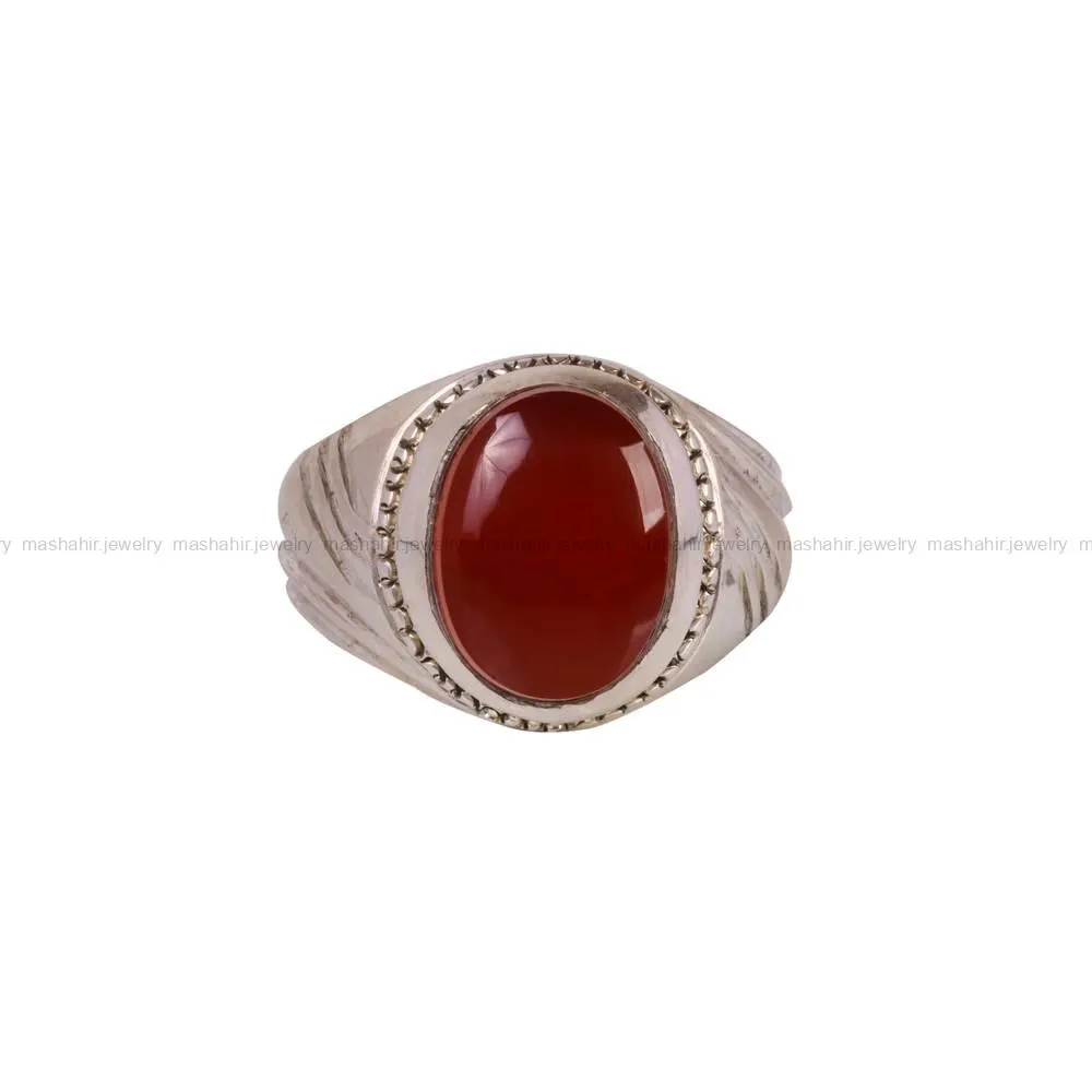 انگشتر عقیق یمن مردانه کد 5149