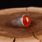 انگشتر عقیق مردانه کد 5106