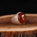 انگشتر عقیق یمن مردانه کد 5111