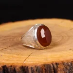 انگشتر عقیق یمن مردانه کد 5112