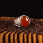 انگشتر عقیق یمن مردانه کد 5127