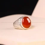 انگشتر عقیق یمن مردانه کد 5134