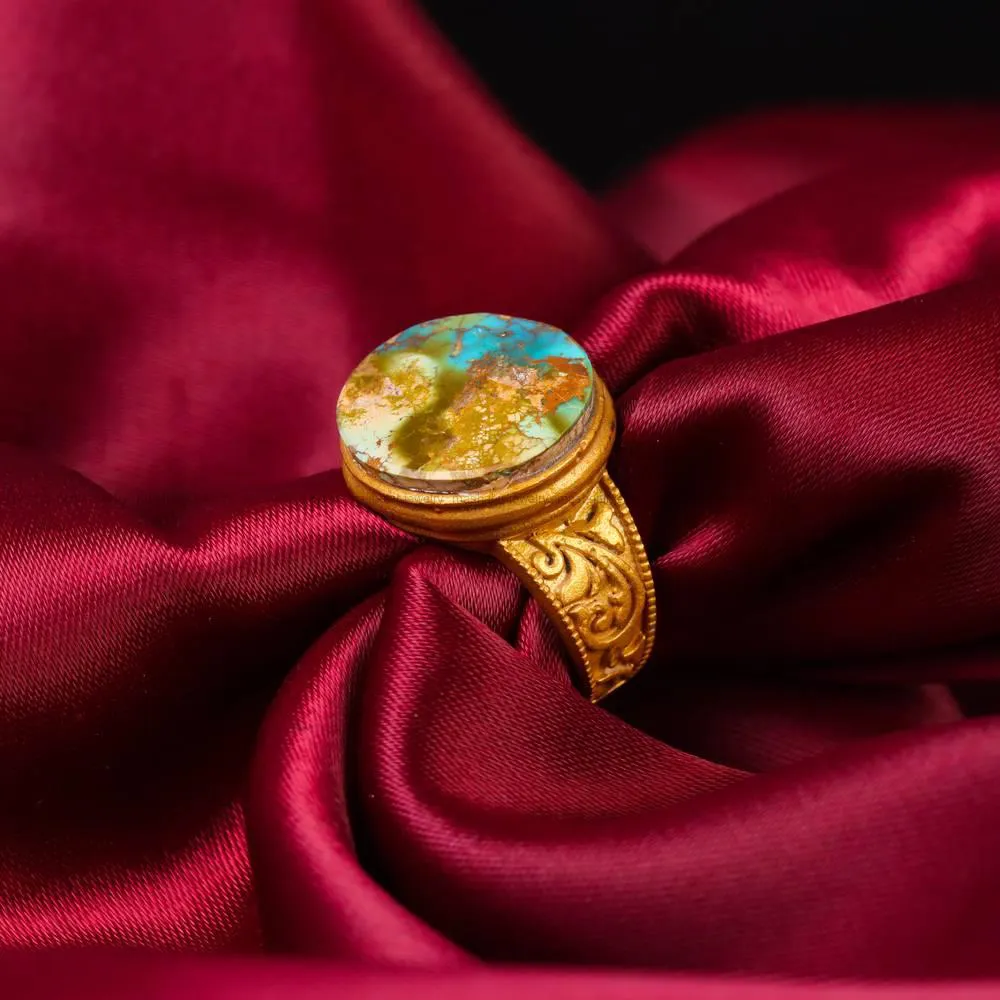 انگشتر فیروزه شجری زنانه کد 5067