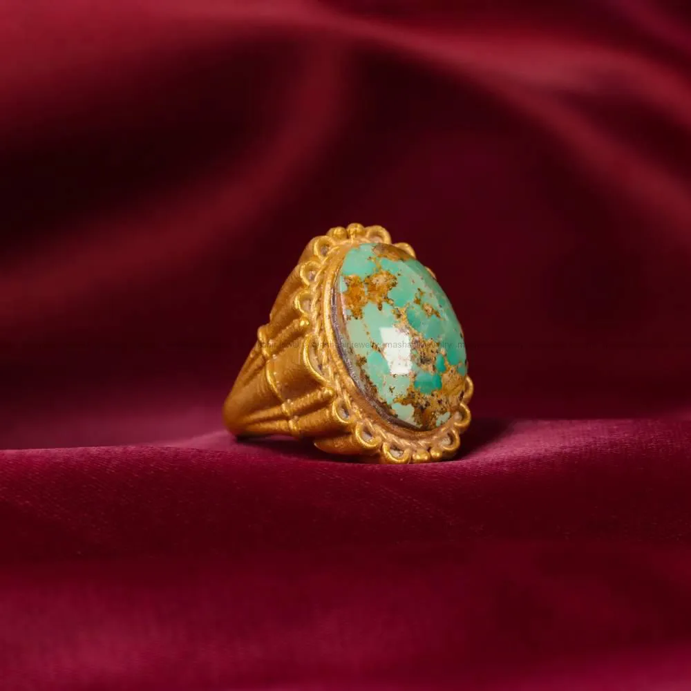 انگشتر فیروزه شجری زنانه کد 5071