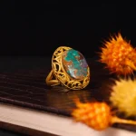 انگشتر فیروزه شجری زنانه کد 5077