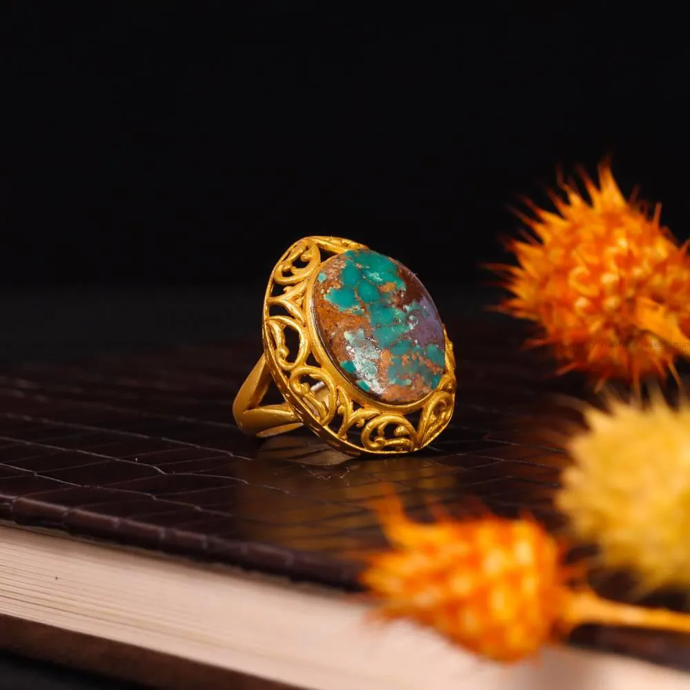 انگشتر فیروزه شجری زنانه کد 5077