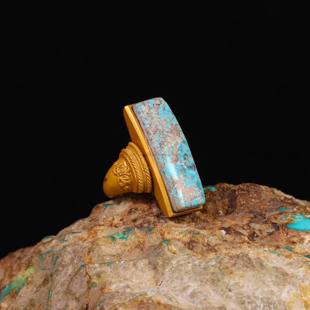 انگشتر فیروزه شجری زنانه کد 5083