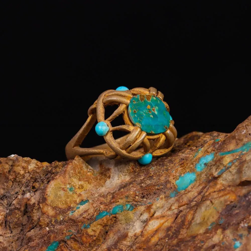 انگشتر فیروزه شجری زنانه کد 5088