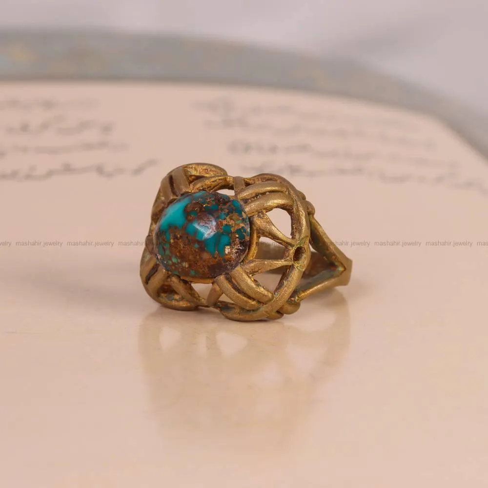 انگشتر فیروزه شجری زنانه کد 5091