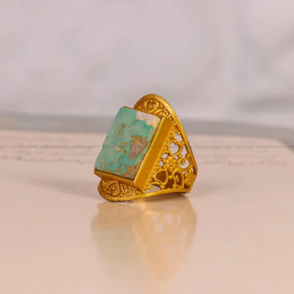 انگشتر فیروزه شجری زنانه کد 5092