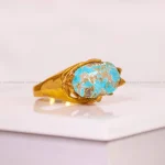 انگشتر فیروزه شجری زنانه کد 5104