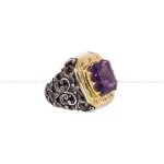 انگشتر آمیتیست مردانه کد 5024