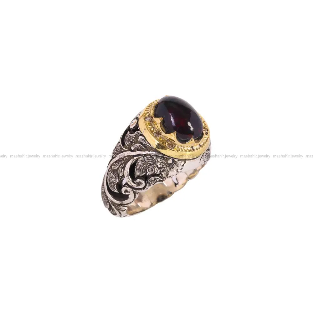 انگشتر اوپال مردانه کد 5046