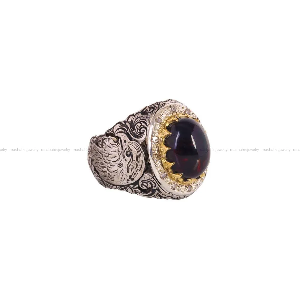 انگشتر اوپال مردانه کد 5047