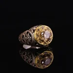 انگشتر موزانایت مردانه کد 5015