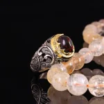 انگشتر اوپال مردانه کد 5048