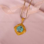 گردنبند فیروزه زنانه کد 5186