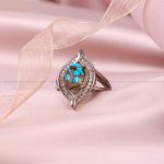 انگشتر فیروزه شجری زنانه کد 5191