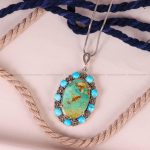 گردنبند فیروزه زنانه کد 5197
