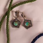 گوشواره فیروزه زنانه کد 5201