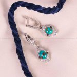 گوشواره فیروزه زنانه کد 5204