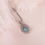 گردنبند فیروزه زنانه کد 5210