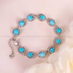 دستبند فیروزه زنانه کد 5212