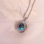 گردنبند فیروزه زنانه کد 5215