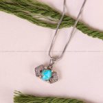 گردنبند فیروزه زنانه کد 5229