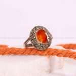 انگشتر عقیق زنانه کد 5255