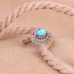 انگشتر فیروزه شجری زنانه کد 5303