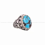 انگشتر فیروزه شجری مردانه کد 5150