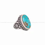 انگشتر فیروزه شجری مردانه کد 5151