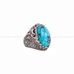 انگشتر فیروزه شجری مردانه کد 5153