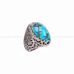 انگشتر فیروزه شجری مردانه کد 5153