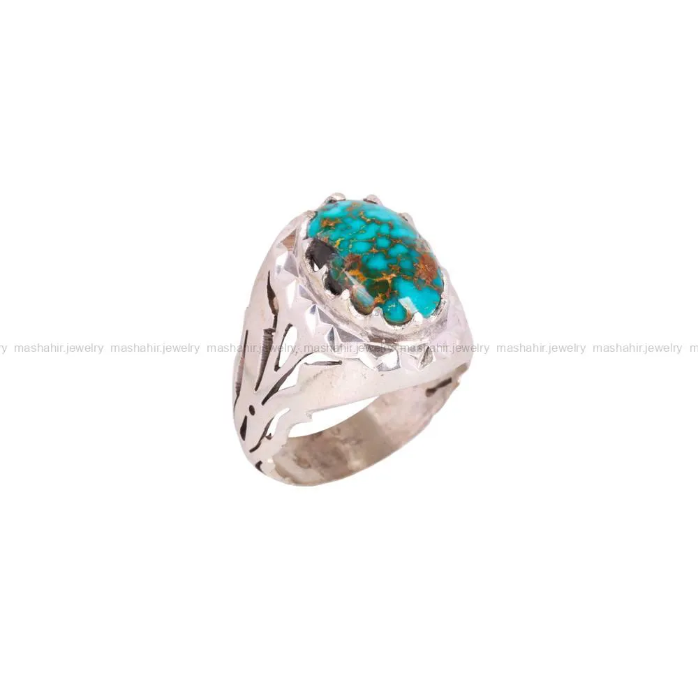 انگشتر فیروزه شجری مردانه کد 5164