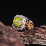 انگشتر اوپال مردانه کد 1457