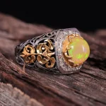 انگشتر اوپال مردانه کد 1461