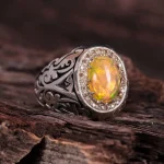 انگشتر اوپال مردانه کد 1463