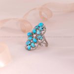 انگشتر فیروزه شجری زنانه کد 5324