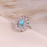 انگشتر فیروزه شجری زنانه کد 5341