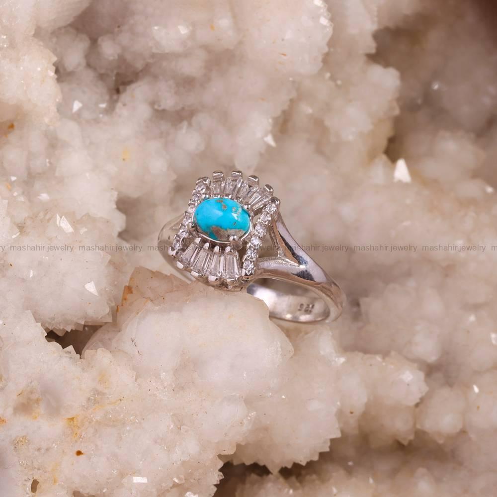انگشتر فیروزه شجری زنانه کد 5353