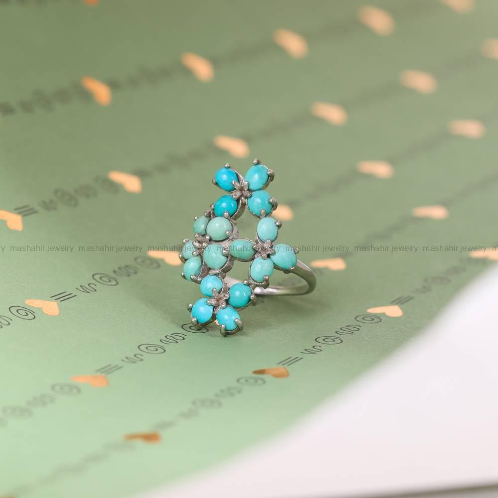 انگشتر فیروزه شجری زنانه کد 5361