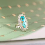 انگشتر فیروزه شجری زنانه کد 5362